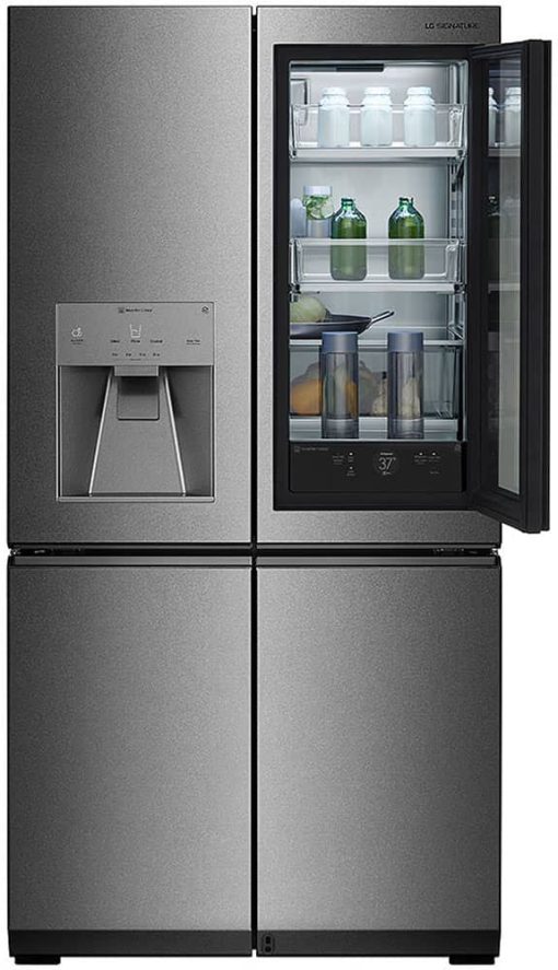 LG SIGNATURE ADA 23 Cu. Ft. Textured Steel Smart Wi-Fi InstaView Door-In-Door Counter-Depth Refrigerator - Image 4