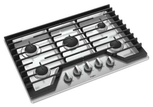Whirlpool 30" Stainless Steel Gas Cooktop With Griddle - Image 4