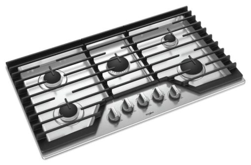 Whirlpool 36" Stainless Steel Gas Cooktop With Griddle - Image 4