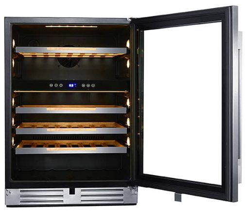 Avanti ELITE Series Stainless Frame Right-Hinge Single Zone Wine Chiller - Image 4