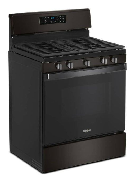 Whirlpool 5 Cu. Ft. Black Stainless Steel Gas Range With Center Oval Burner - Image 4