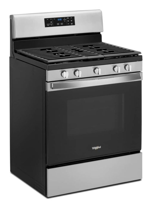 Whirlpool 5 Cu. Ft. Fingerprint Resistant Stainless Steel Gas Range With Center Oval Burner - Image 4
