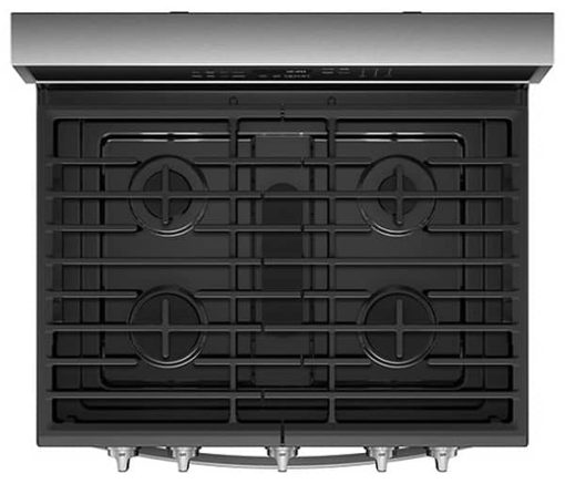 Whirlpool 5.8 Cu. Ft. Fingerprint Resistant Stainless Steel Smart Freestanding Gas Range With EZ-2-Lift Grates - Image 4
