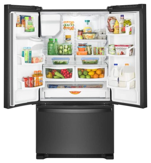 Whirlpool 36" Fingerprint Resistant Black Stainless Steel French Door Refrigerator - Image 2