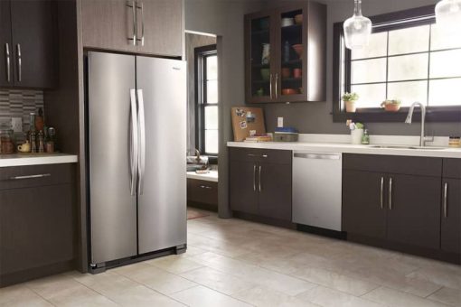 Whirlpool 36" Stainless Steel Side-By-Side Refrigerator - Image 4
