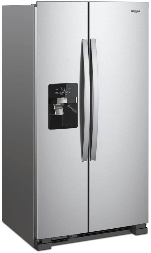 Whirlpool ADA 33" Monochromatic Stainless Steel Side-By-Side Refrigerator - Image 4
