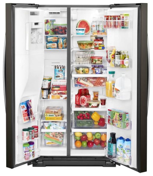 Whirlpool ADA 36" Fingerprint Resistant Black Stainless Steel Counter Depth Side-By-Side Refrigerator - Image 2