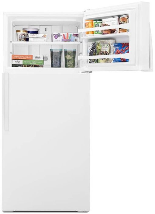 Whirlpool 28" White Top Freezer Refrigerator - Image 4