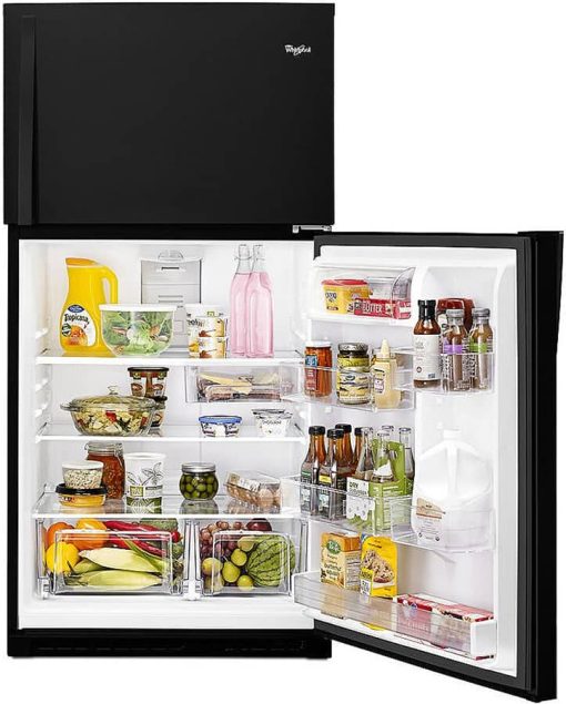 Whirlpool ADA 33" Black Top Freezer Refrigerator - Image 4