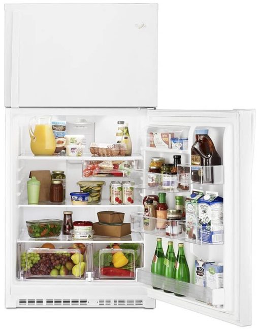 Whirlpool ADA 33" White Top Freezer Refrigerator - Image 4