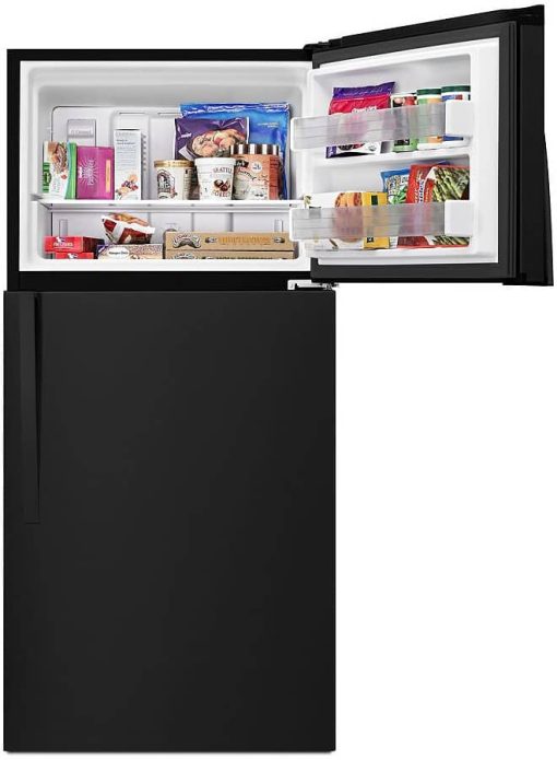 Whirlpool ADA 30" Black Top Freezer Refrigerator - Image 4