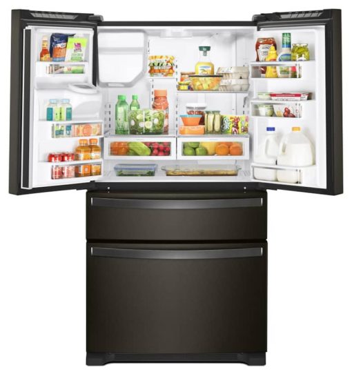 Whirlpool 36" Black Stainless French Door Refrigerator - Image 2