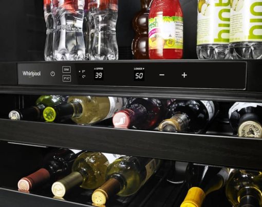 Whirlpool 24" Fingerprint Resistant Black Stainless Steel Undercounter Beverage Center - Image 4