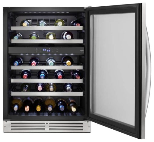 Whirlpool 24" Stainless Steel Undercounter Wine Center - Image 3