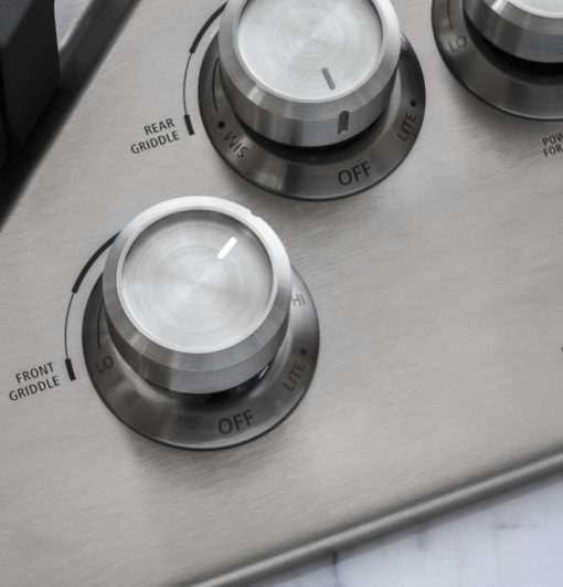 Monogram ADA 36" Stainless Steel Deep-Recessed Natural Gas Cooktop - Image 4