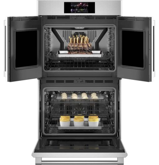Monogram Statement Collection 30" Stainless Steel Smart French-Door Electric Convection Double Wall Oven - Image 3
