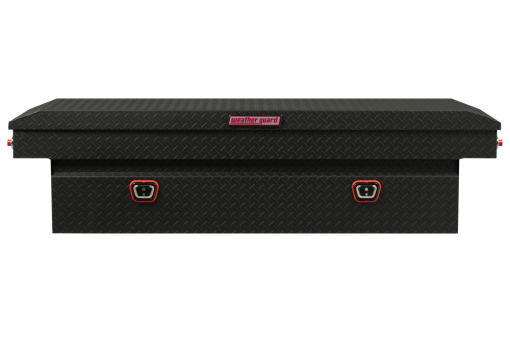 Weather Guard Saddle Truck Tool Box Aluminum Full Standard Textured Matte Black - Image 3