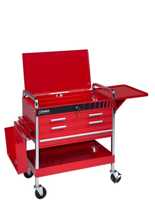 Deluxe Service Cart - Red