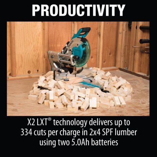 18V X2 LXT® Lithium-Ion (36V) Brushless Cordless 10" Dual-Bevel Sliding Compound Miter Saw Kit, AWS™ and Laser (5.0Ah) - Image 11