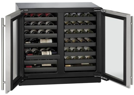 U-Line 3000 Series 36" Stainless Frame Dual-Zone Wine Refrigerator - Image 4