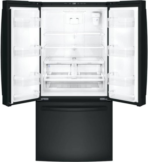 GE ENERGY STAR 24.7 Cu. Ft. Black French-Door Refrigerator - Image 3