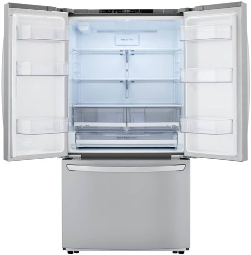 LG 23 Cu. Ft. PrintProof Stainless Steel French Door Counter Depth Refrigerator - Image 3