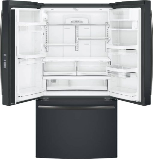 GE Profile ENERGY STAR 23.1 Cu. Ft. Black Slate Counter-Depth French-Door Refrigerator - Image 3