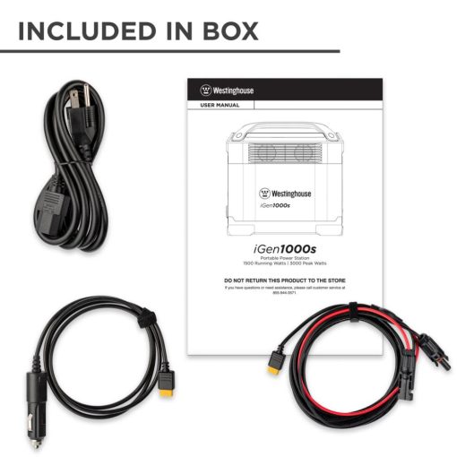 Westinghouse Power Station with Power Inverter and LED Display 1500/3000 Watt Pure Sine Wave Lithium-Ion Portable - Image 10