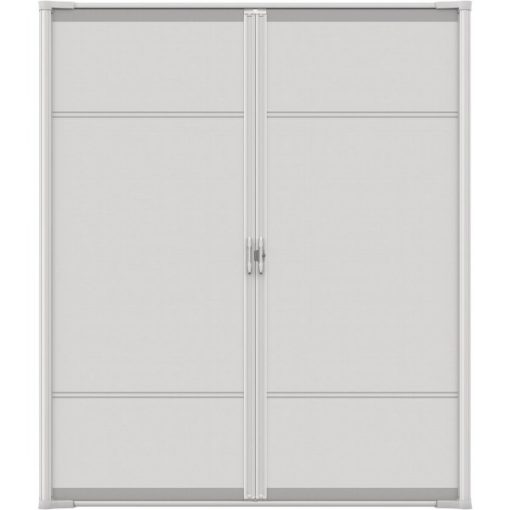 Larson Brisa 68 In. To 72 In. W x 80 In. to 81 In. H Double Door White Retractable Screen