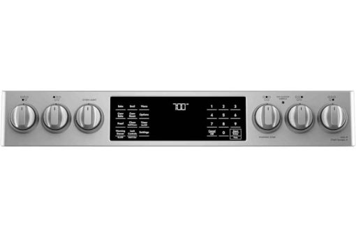 Cafe ADA 30" Stainless Steel Smart Front-Control Radiant & Convection Slide-In Electric Range - Image 5