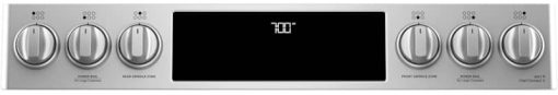 Cafe ADA 30" Stainless Steel With Brushed Stainless Smart Slide-In Front Control Gas Convection Range - Image 6