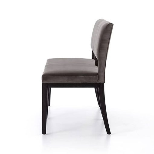 Four Hands Irondale Collection Sara Washed Velvet Grey Dining Bench - Image 3