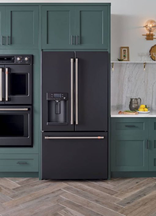 Cafe ADA 22.2 Cu. Ft. Matte Black Smart Counter-Depth French Door Refrigerator With Hot Water Dispenser - Image 7