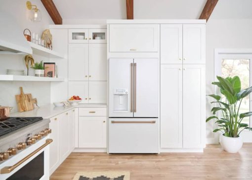 Cafe ADA 22.2 Cu. Ft. Matte White Smart Counter-Depth French Door Refrigerator With Hot Water Dispenser - Image 7