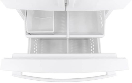 GE ENERGY STAR 27 Cu. Ft. White French-Door Refrigerator - Image 5