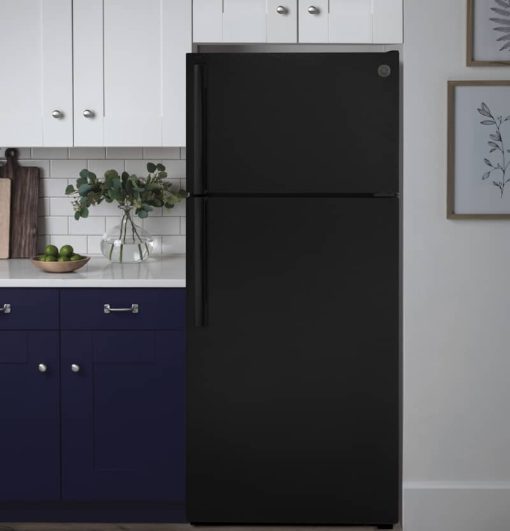 GE ADA ENERGY STAR 16.6 Cu. Ft. Black Top-Freezer Refrigerator - Image 5