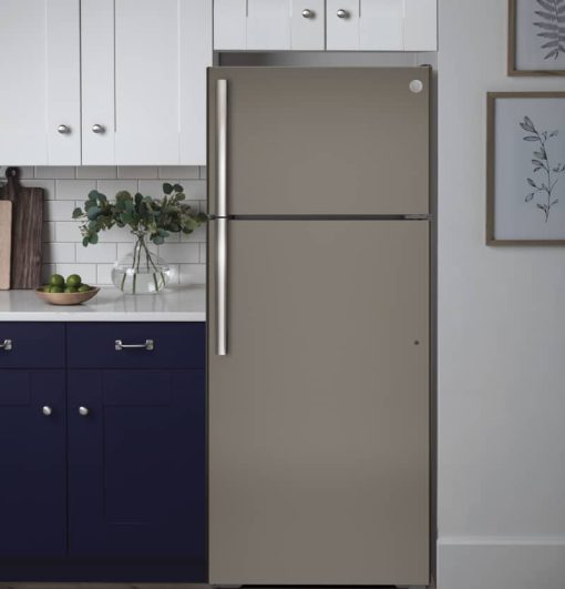 GE ENERGY STAR 17.5 Cu. Ft. Slate Top-Freezer Refrigerator - Image 5