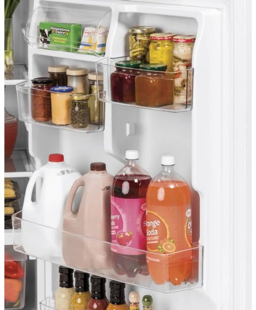 GE 21.9 Cu. Ft. White Garage Ready Top-Freezer Refrigerator - Image 5