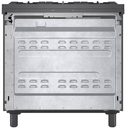 Bosch 800 Series 36" Black Stainless Steel Industrial-Style Dual Fuel Range - Image 5
