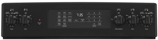 GE 30" Black Freestanding Electric Convection Range With No Preheat Air Fry - Image 5