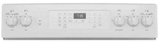 GE 30" White Freestanding Electric Convection Range With No Preheat Air Fry - Image 5