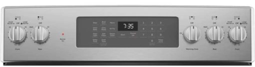GE 30" Stainless Steel Freestanding Electric Convection Range With No Preheat Air Fry - Image 5
