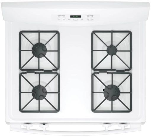GE 30" White Freestanding Gas Range - Image 5