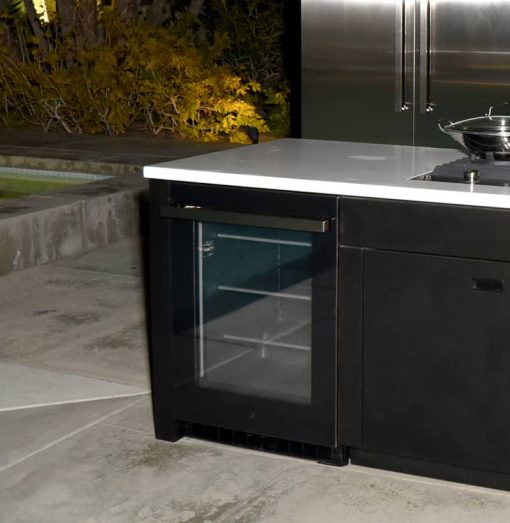 JennAir NOIR 24" Black Glass Door Left-Hinge Undercounter Refrigerator - Image 5