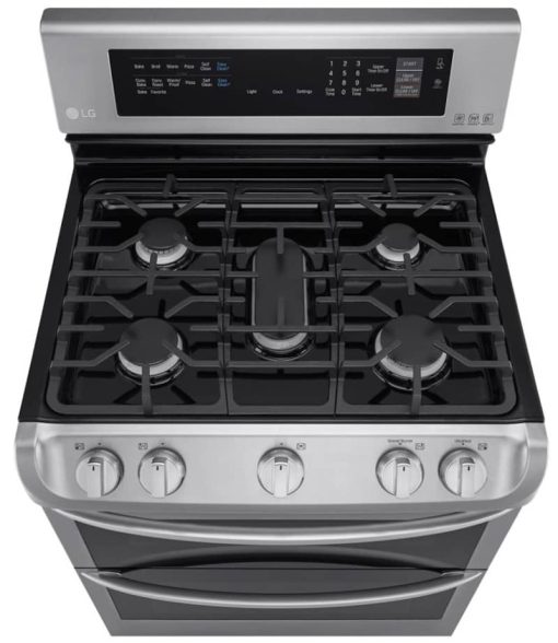 LG 6.9 Cu. Ft. Stainless Steel Gas Double Oven Range With ProBake Convection And EasyClean - Image 5