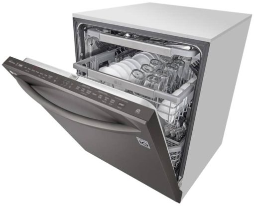 LG 24" Black Stainless Steel Top Control Smart Wi-Fi Enabled Dishwasher With QuadWash And TrueSteam - Image 5
