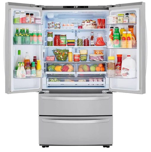 LG 23 Cu. Ft. Stainless Steel 4Door French Door Counter-Depth Refrigerator - - Image 2