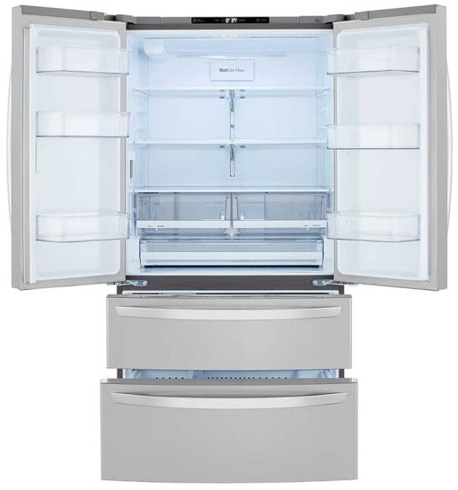 LG 27 Cu. Ft. PrintProof Stainless Steel 4Door French Door Refrigerator - - Image 5