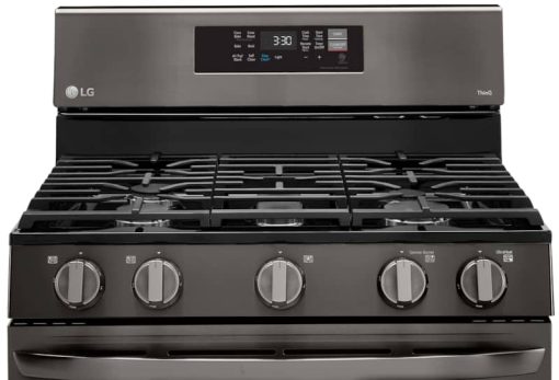LG 5.8 Cu. Ft. PrintProof Black Stainless Steel Smart Wi-Fi Enabled Fan Convection Gas Range With Air Fry & EasyClean - Image 5