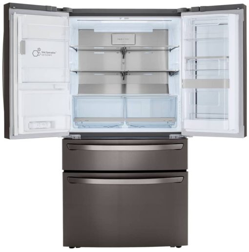 LG 23 Cu. Ft. PrintProof Black Stainless Steel Smart Wi-Fi Enabled InstaView Door-In-Door Counter-Depth Refrigerator With Craft Ice Maker - Image 2